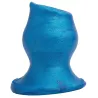 Oxballs Plug Tunnel Pig-Hole Platinum Bleu 12 x 8.5 cm